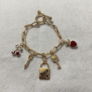 Juicy couture charm bracelet in gold